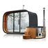 Echo Round Cube Outdoor Sauna With Huum Hive Mini WIFI Heater & Wood-Fired Hot Tub Bundle