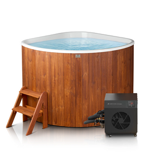 Scandinavian Corner Cold Plunge With Cold Water Generator
