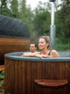 Boreal Thermo Cabin Sauna With Huum Hive Mini WIFI Heater & Scandinavian Wood-Burning Hot Tub Bundle