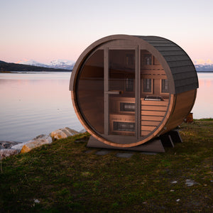 Finnmark Infrared & Traditional Finnish Barrel Sauna (6x6)
