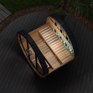 Finnmark Infrared & Traditional Finnish Barrel Sauna (6x6)