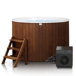 Scandinavian Circular Cold Tub With Water Chiller (2-4 Person)
