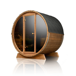 Scandinavian Horizon Outdoor Barrel Sauna (7x5)