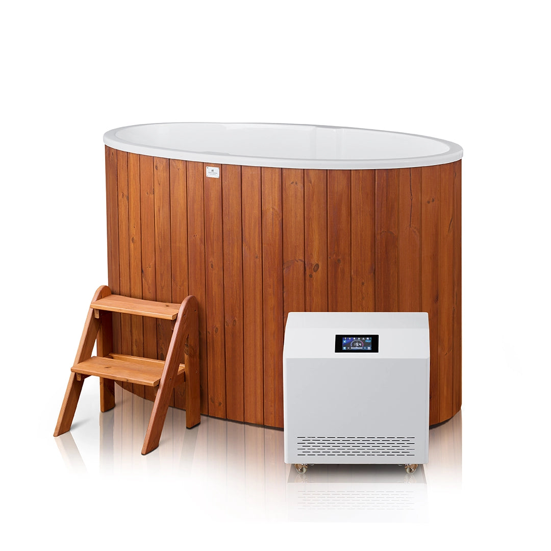 Echo Round Cube Outdoor Sauna With Huum Hive Mini WIFI Heater & 2 Pers ...