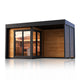 Sierra S Plus Outdoor Sauna Cabin With Covered Area