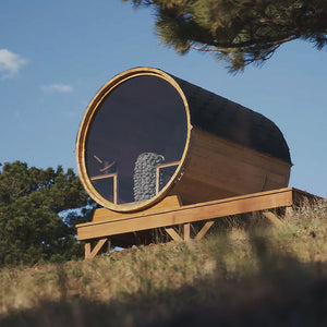 Scandinavian Solstice Outdoor Barrel Sauna (7'6 x 7'6)