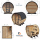 Finnmark Infrared & Traditional Finnish Barrel Sauna (6x6)