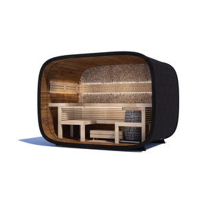Round Cube Bliss Outdoor Cabin Sauna For 6 People