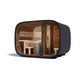 Mirage Round Cube Outdoor Cabin Sauna With Changing Room (L-Bench)