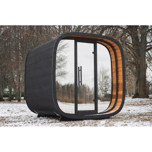 Scandinavian Mirror Cube Outdoor Cabin Sauna For 2-4 People