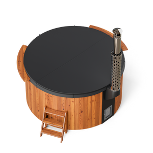 Scandinavian Circular Wood-Fired Hot Tubs (6-8 People)
