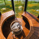 Hele Glass Single Outdoor Modern Luxury Sauna by Haljas