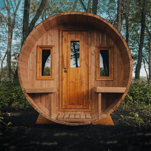 Scandinavian Rustik Outdoor Barrel Sauna