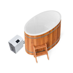 Scandinavian Oval Cold Plunge With Water Chiller (1 Person)